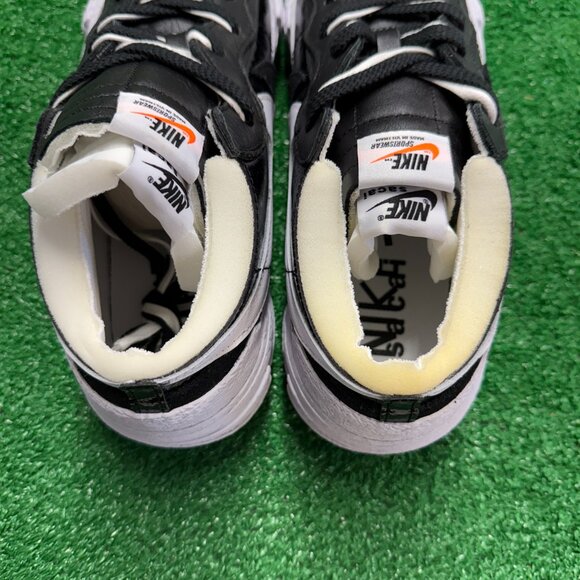 Nike Blazer Low x Sacai Black Patent Leather Mens Shoes DM6443-001 NEW* Size 13 - Picture 6 of 8